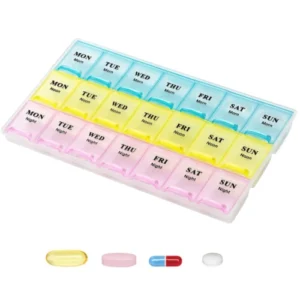 Medicine Pill Box Medicine Storage Box 7 Day Weekly Organizer