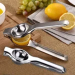 Manual Stainless Steel Lemon Squeezer Multifunctional Citrus Press Maker Hangable Fruit Juicer Orange Beater Kitchen Supplies