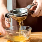Manual Stainless Steel Lemon Squeezer Multifunctional Citrus Press Maker Hangable Fruit Juicer Orange Beater Kitchen Supplies