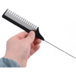 Metal Pin Tail Combs Hairdressers Barbers Black