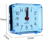 Plastic Memories Clock for Bedroom Square Small Bed Alarm Clock