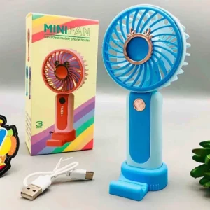 Rechargeable Mini Handheld Fan With Phone Holder