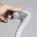 Toilet Brush Wall Mounted (tbwm) Golf Club Shape Cleaning Tool Bathroom Silicone No Dead Ends Toilet Brush
