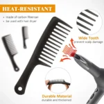 Wide Tooth Comb Detangler Brush Comb
