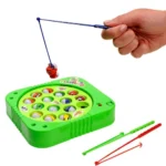 SUPER TOY Fish Catcher Game for Kids - 15 Fishes with Rotating Pond & 3 Fish Catching Rod