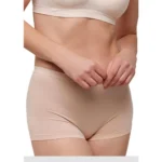 Sri Lankan woman wearing seamless boyshorts, highlighting the smooth, seamless fit that provides comfort and invisibility under outfits