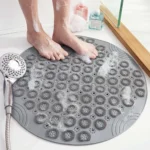 Non-slip round PVC bath mat with suction cups in Sri Lanka